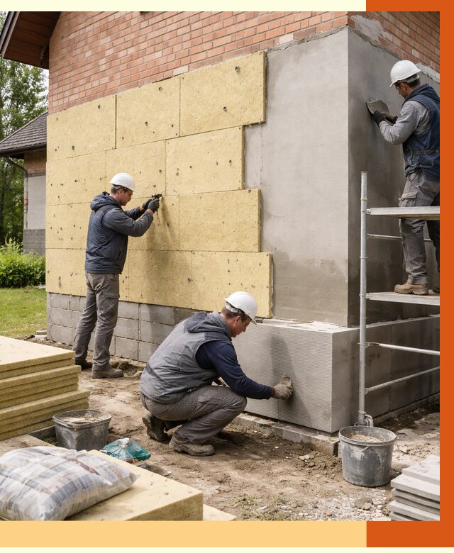 Утепление частного дома в Кондопоге под ключ от 7614 руб/м2 — недорого | ТепломастерКнп