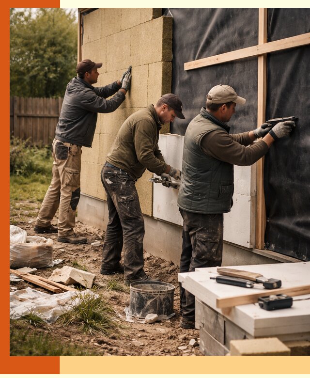 Утепление дачного дома под ключ в Кондопоге