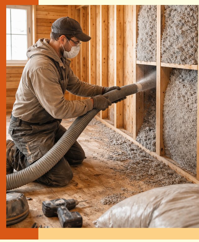 Утепление дачного дома эковатой в Кондопоге — быстро и надёжно