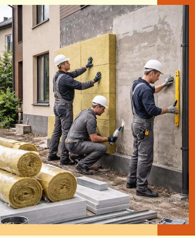 Утепление таунхауса в Кондопоге от 7309 руб/м2 — комплекс под ключ | ТепломастерКнп