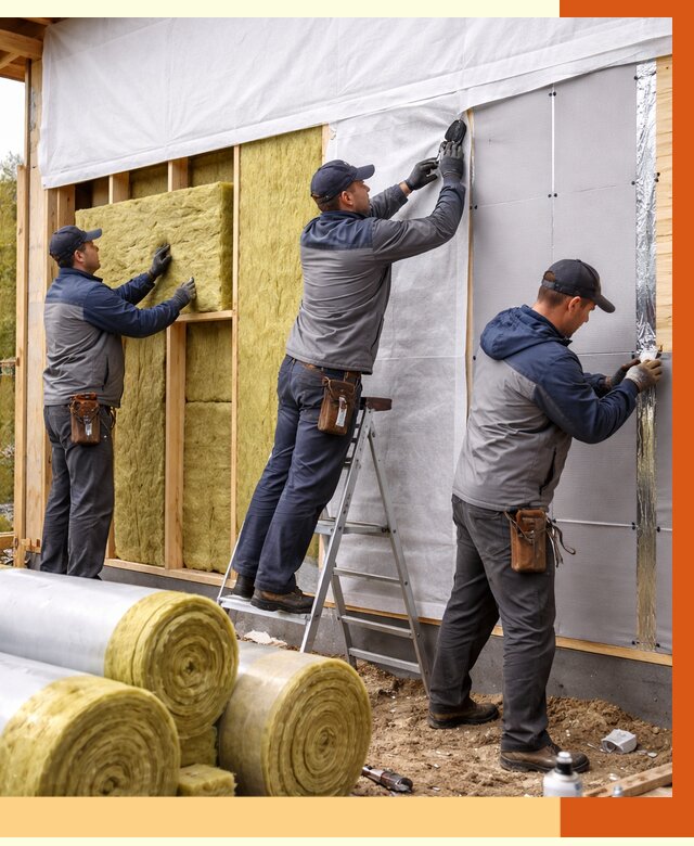 Утепление каркасного дома в Кондопоге от 4264 руб./м2 — профессионально | ТепломастерКнп