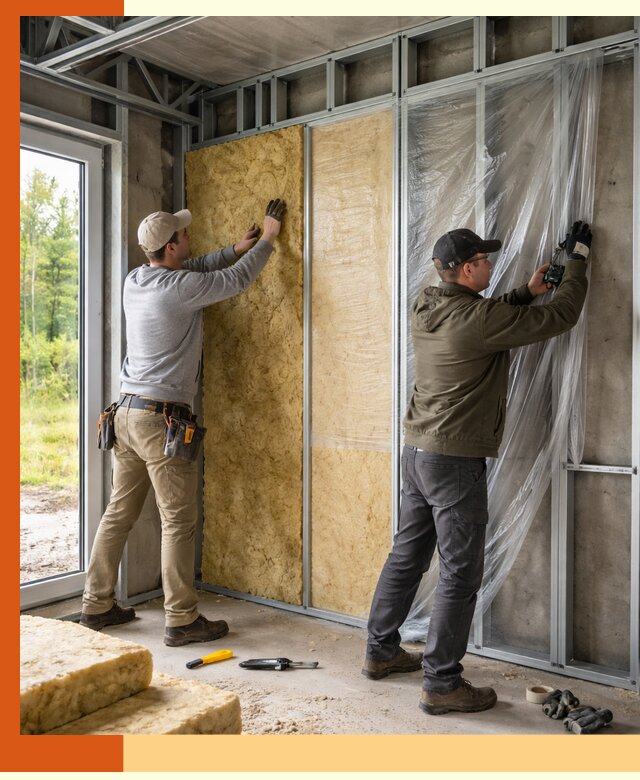 Утепление дома из ЛСТК в Кондопоге с гарантией качества и эффективности