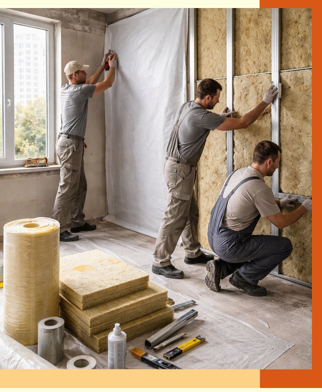 Утепление квартиры в Кондопоге от 4568 руб/м2 — утеплить квартиру изнутри и снаружи | ТепломастерКнп