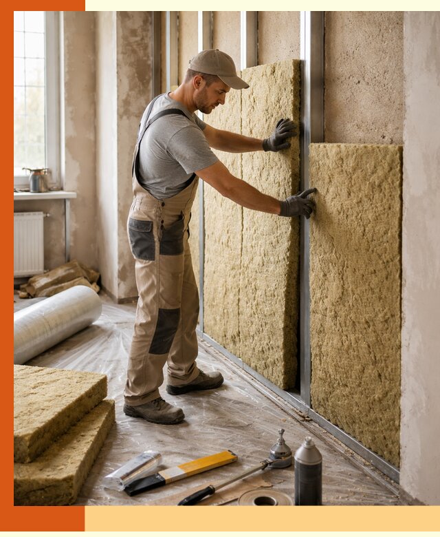 Утепление квартиры в Кондопоге — комплексная теплоизоляция стен и полов