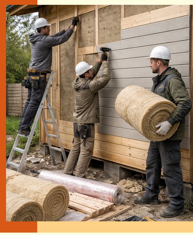 Утепление бани снаружи в Кондопоге профессионально и надежно