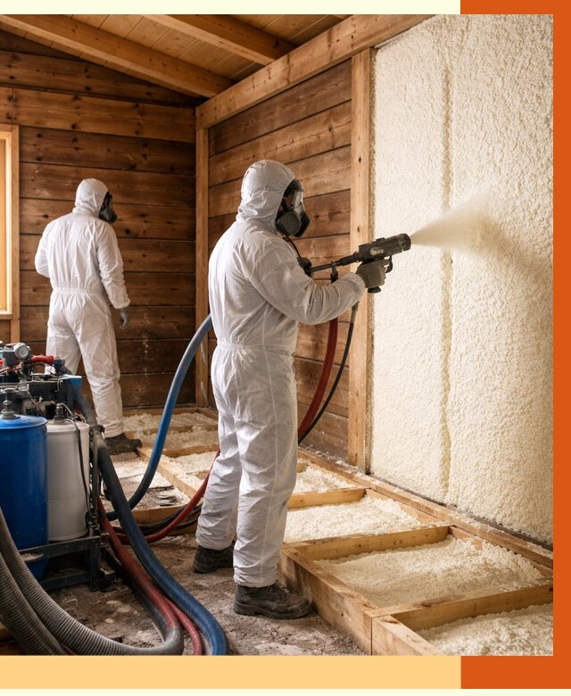 Утепление бани ппу в Кондопоге под ключ от 4264 руб./м2 | ТепломастерКнп - напыление и монтаж ппу