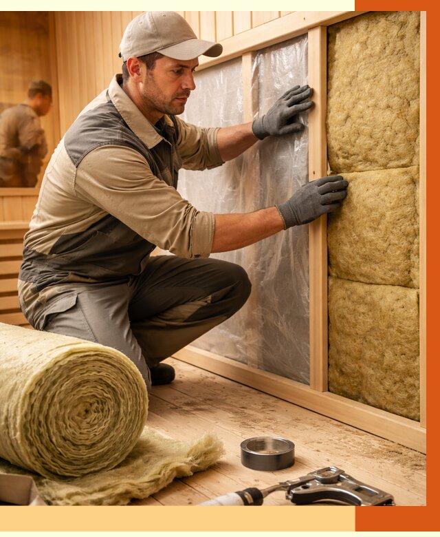 Утепление сауны изнутри в Кондопоге от 6599 руб. за м2 | ППУ, под ключ — ТепломастерКнп