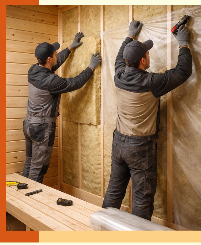 Профессиональное утепление сауны в Кондопоге с гарантиями качества