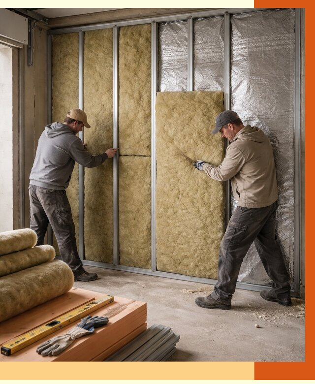 Утепление гаража изнутри в Кондопоге от 7614 руб/м2 — работы и цена | ТепломастерКнп