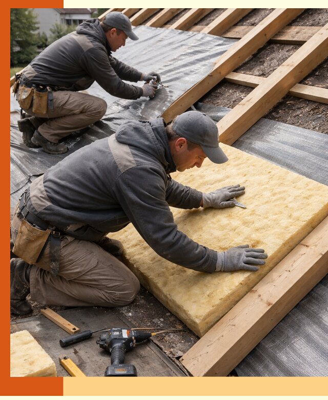 Профессиональное утепление крыши в Кондопоге качественно и надежно