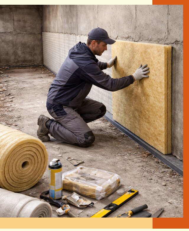 Утепление фундамента изнутри в Кондопоге от 4264 руб./м2 — работы под ключ | ТепломастерКнп