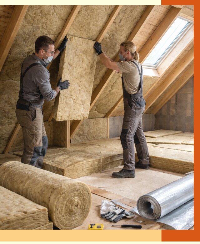 Утепление мансарды минватой в Кондопоге от 4264 руб./м2 — монтаж и пароизоляция | ТепломастерКнп