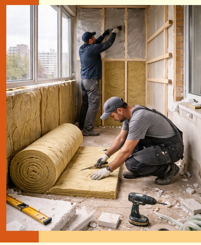 Утепление балкона под ключ в Кондопоге качественно и быстро