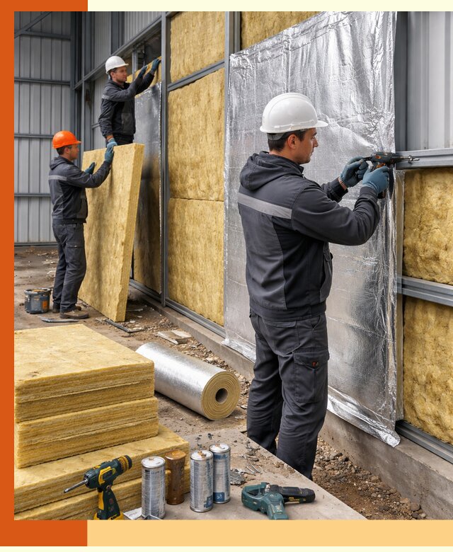 Утепление металлического ангара профессионально в Кондопоге