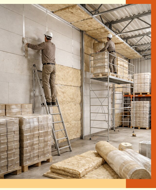 Утепление склада готовой продукции в Кондопоге от 1980 руб./м2 — комплексно | ТепломастерКнп