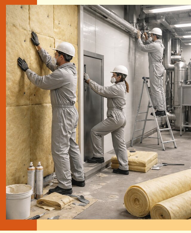 Утепление пищевого цеха под ключ в Кондопоге