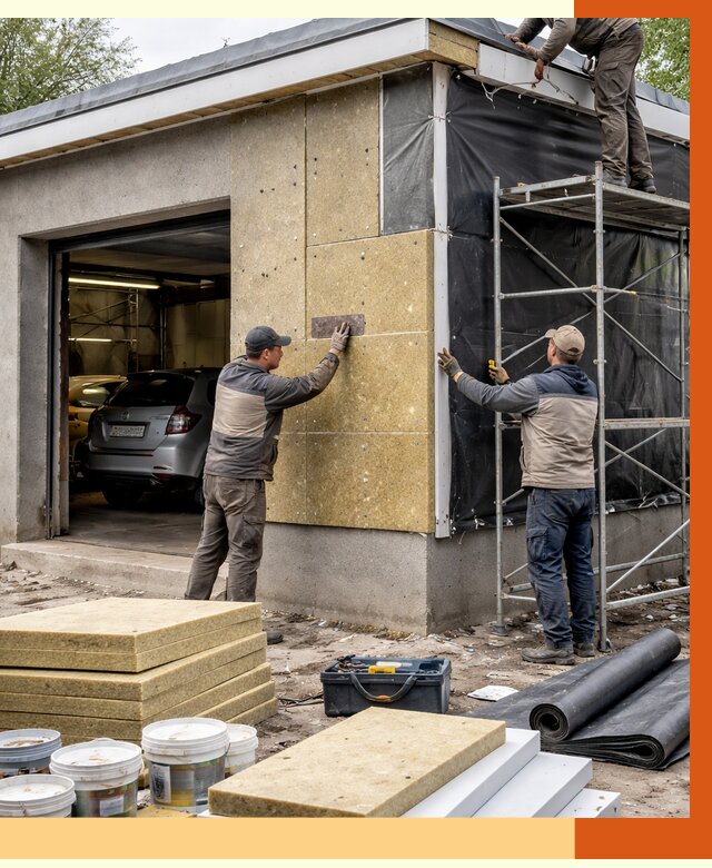 Утепление автосервиса в Кондопоге ппу, пеноизоляция, от 14720 руб/м2 — ТепломастерКнп