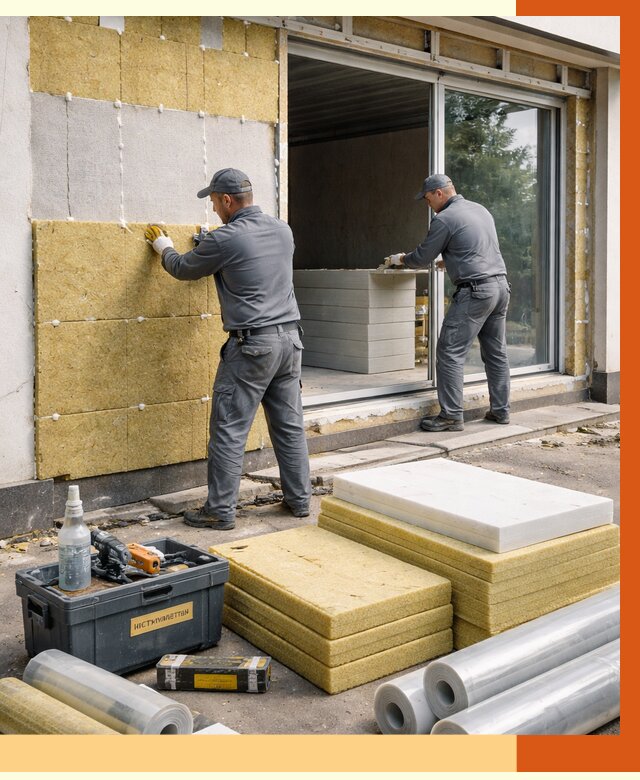 Утепление торгового павильона в Кондопоге от 14720 руб./м² под ключ | ТепломастерКнп