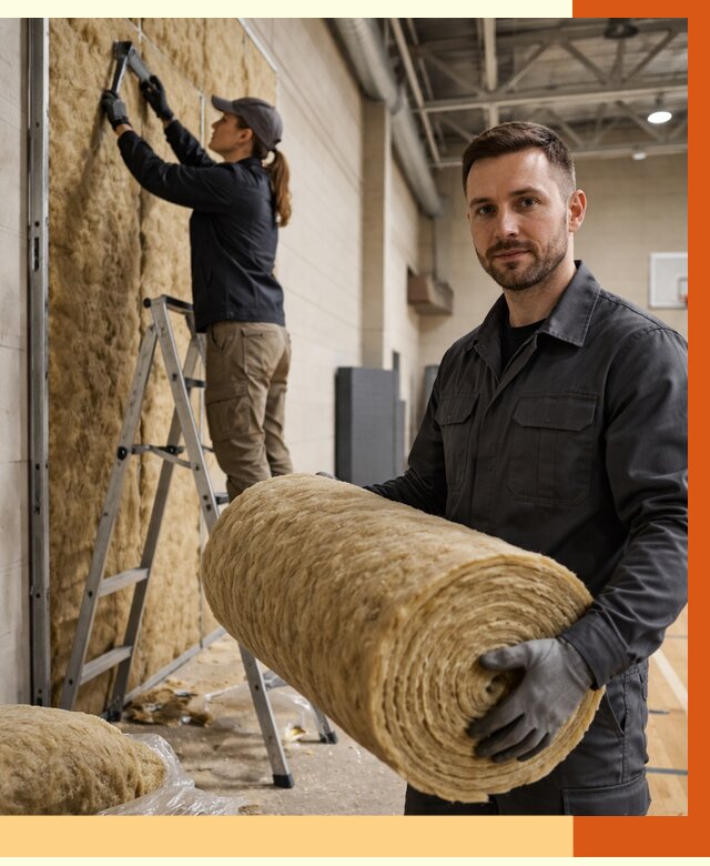 Утепление спортзала в Кондопоге от 7614 руб/м2 — комплексное утепление под ключ | ТепломастерКнп