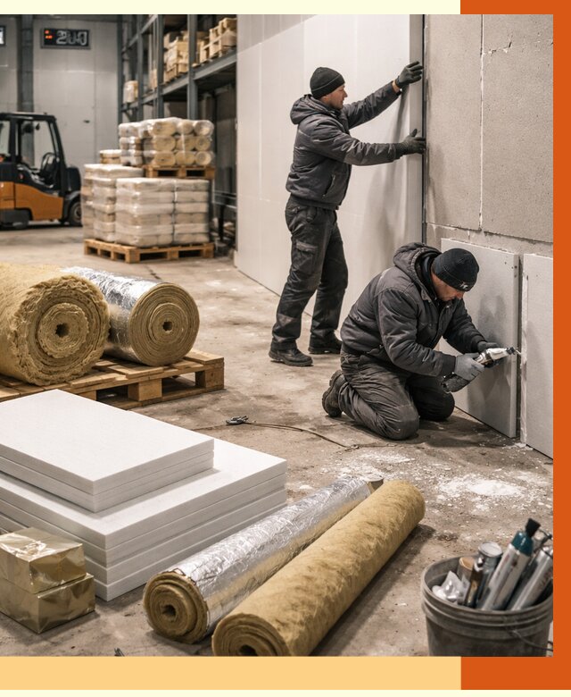 Утепление холодного склада в Кондопоге от 8629 руб/м2 — комплексное под ключ | ТепломастерКнп