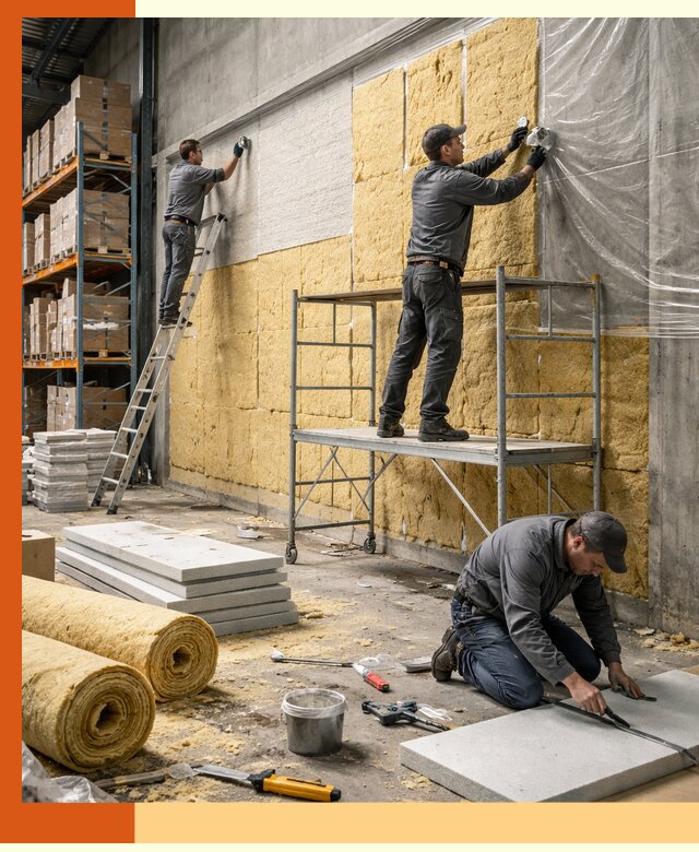 Утепление холодного склада под ключ в Кондопоге