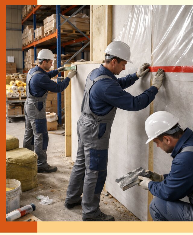 Утепление теплого склада под ключ в Кондопоге