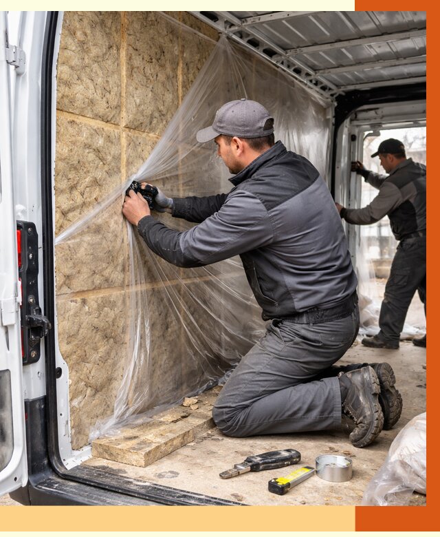 Утепление фургона в Кондопоге от 16751 руб/м2 — утепление фургона ППУ и кузова | ТепломастерКнп