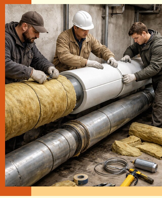 Утепление трубопровода в Кондопоге с гарантией энергоэффективности