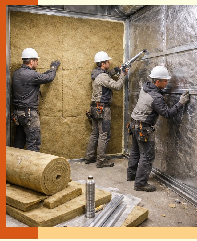 Утепление венткамеры в Кондопоге — качественная теплоизоляция и шумопоглощение