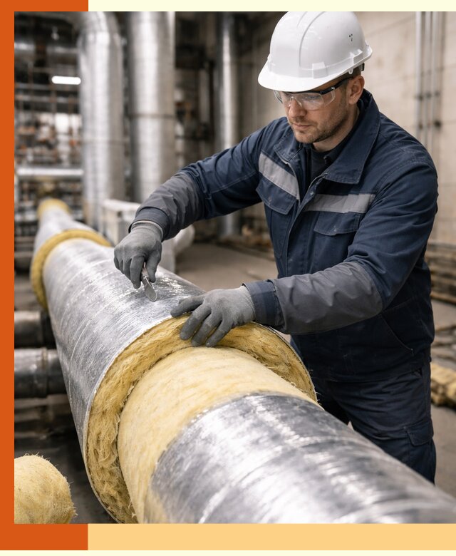 Утепление технологического оборудования и заводских установок в Кондопоге