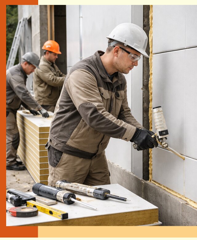 Утепление сэндвич-панелей пенополиуретаном в Кондопоге