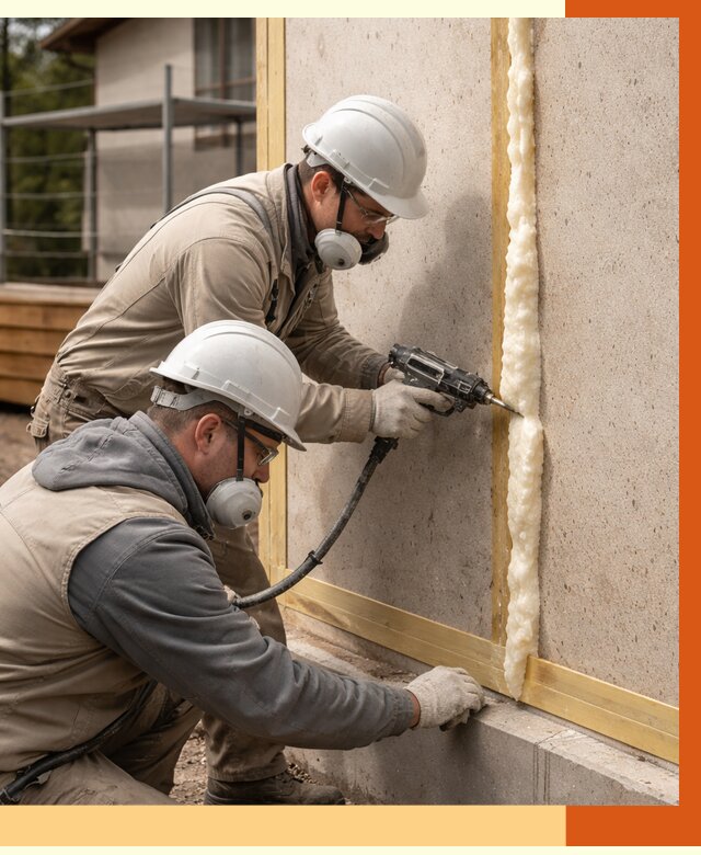 Утепление сип панелей ППУ в Кондопоге от 4873 руб. под ключ | ТепломастерКнп