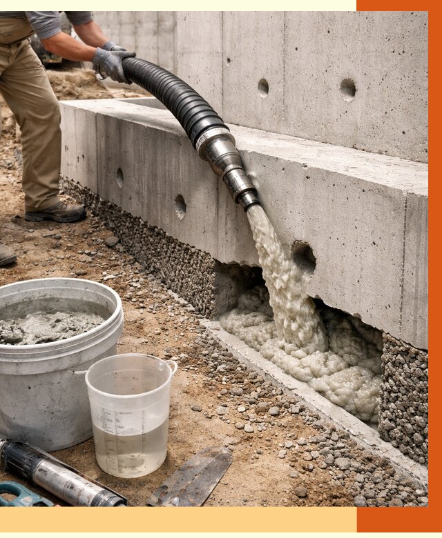 Заполнение полостей фундамента в Кондопоге от 6903 руб. под ключ | ТепломастерКнп