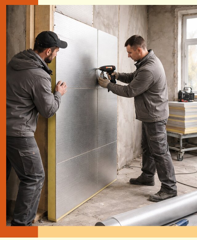 Утепление PIR панелями домов и зданий в Кондопоге