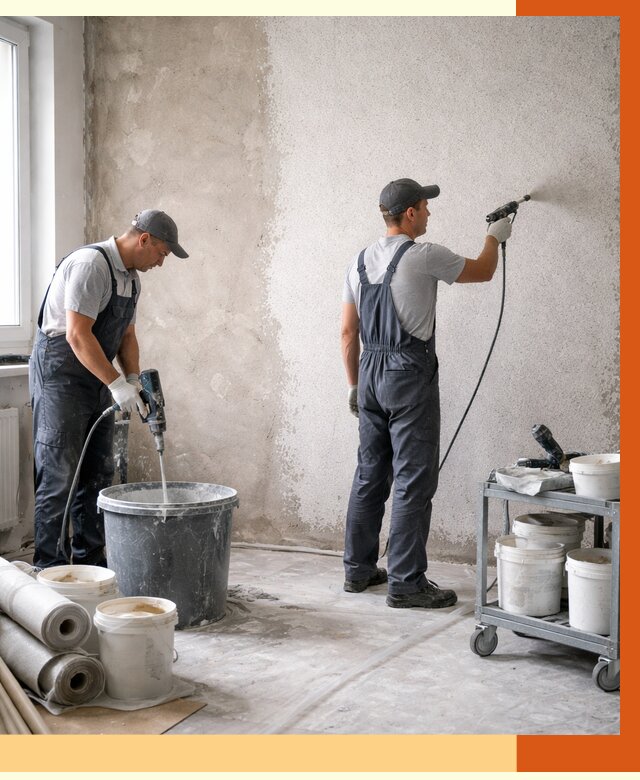 Утепление стен жидкой теплоизоляцией в Кондопоге от 4264 руб/м² | ТепломастерКнп