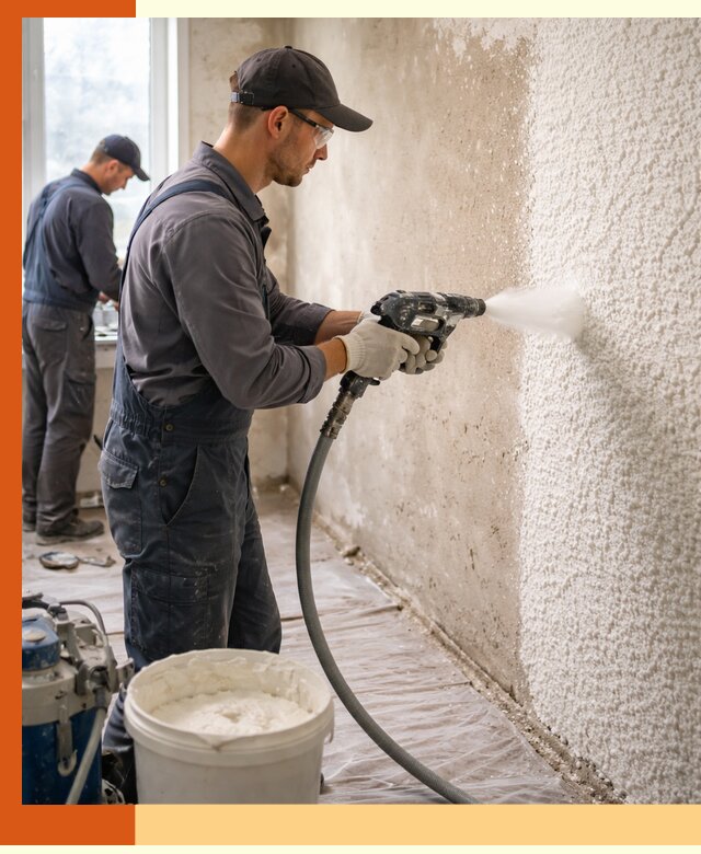 Утепление стен жидкой теплоизоляцией в Кондопоге для квартир и домов