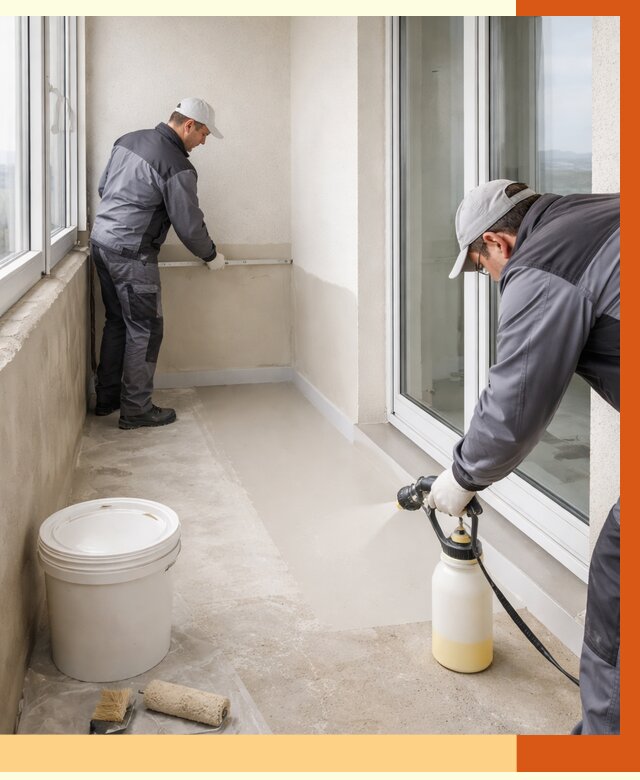 Утепление балкона жидкой теплоизоляцией в Кондопоге от 5837 руб./м2 | ТепломастерКнп