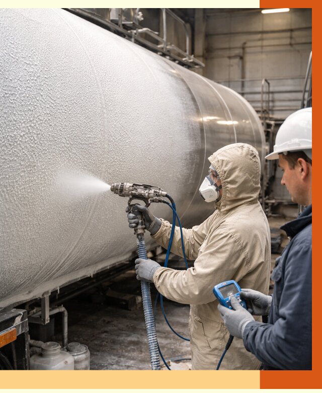 Утепление автоцистерны жидкой теплоизоляцией в Кондопоге от 14720 руб. под ключ | ТепломастерКнп