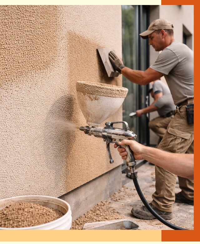 Утепление фасада жидкой пробкой в Кондопоге от 4873 руб./м² под ключ | ТепломастерКнп