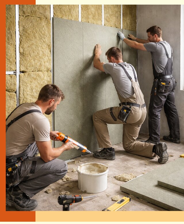 Профессиональная шумоизоляция стен в Кондопоге для квартир и домов