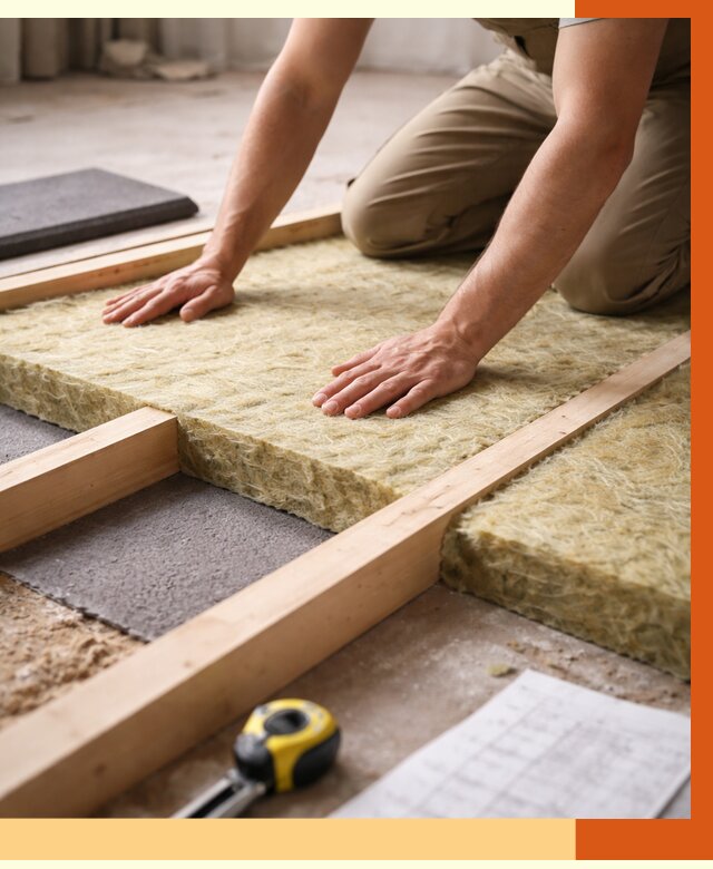 Шумоизоляция пола в Кондопоге от 1269 руб./м² — профессиональная звукоизоляция | ТепломастерКнп