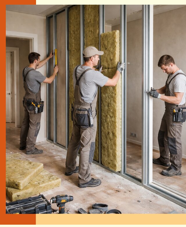 Шумоизоляция межкомнатных перегородок в Кондопоге эффективно и надёжно