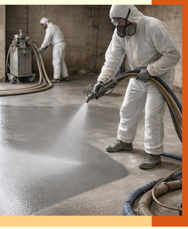 Гидроизоляция полимочевиной в Кондопоге от 8629 руб/м² — напыление полимерной гидроизоляции | ТепломастерКнп