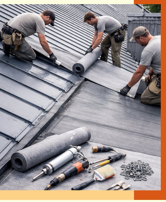 Гидроизоляция металлической кровли полимочевиной в Кондопоге от 8629 руб. | ТепломастерКнп