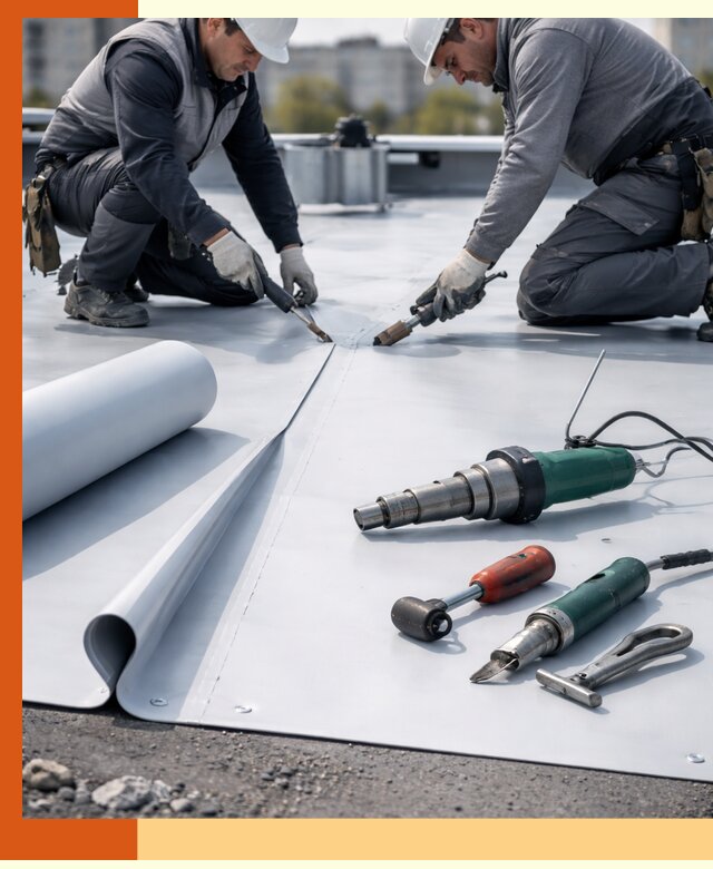 Гидроизоляция мембранной кровли в Кондопоге: монтаж и ремонт быстро