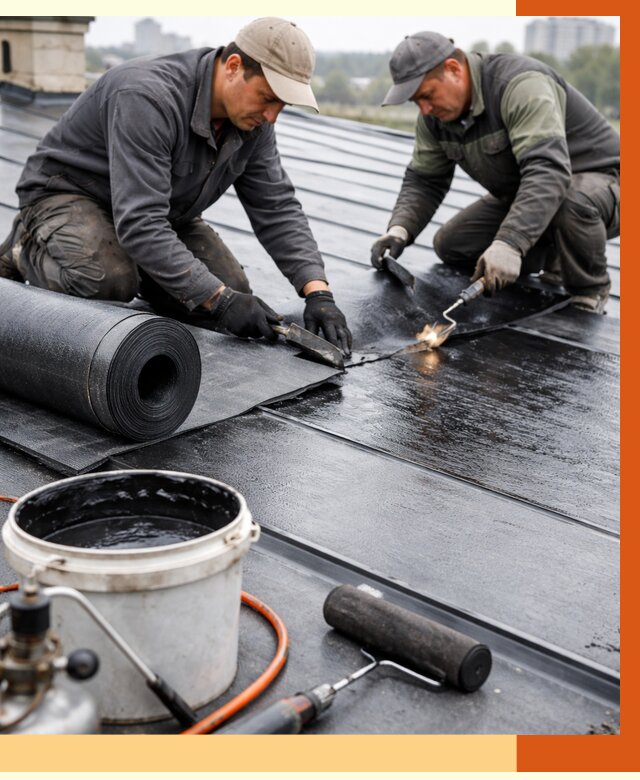 Гидроизоляция фальцевой кровли в Кондопоге от 7614 руб. под ключ | ТепломастерКнп