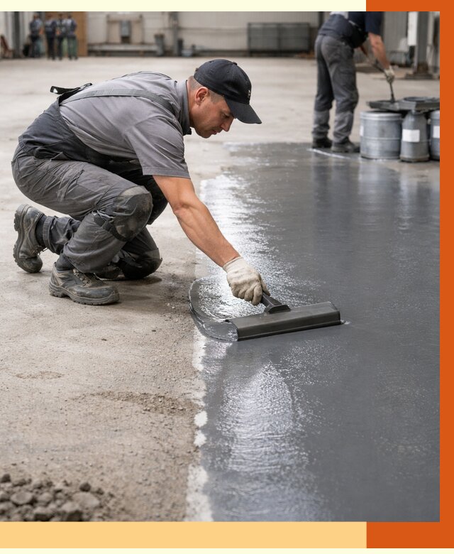 Гидроизоляция промышленного пола в Кондопоге от 1218 руб./м2 — ТепломастерКнп специалисты под ключ