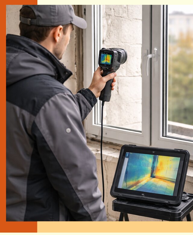 Тепловизионное обследование дома в Кондопоге для выявления утечек тепла